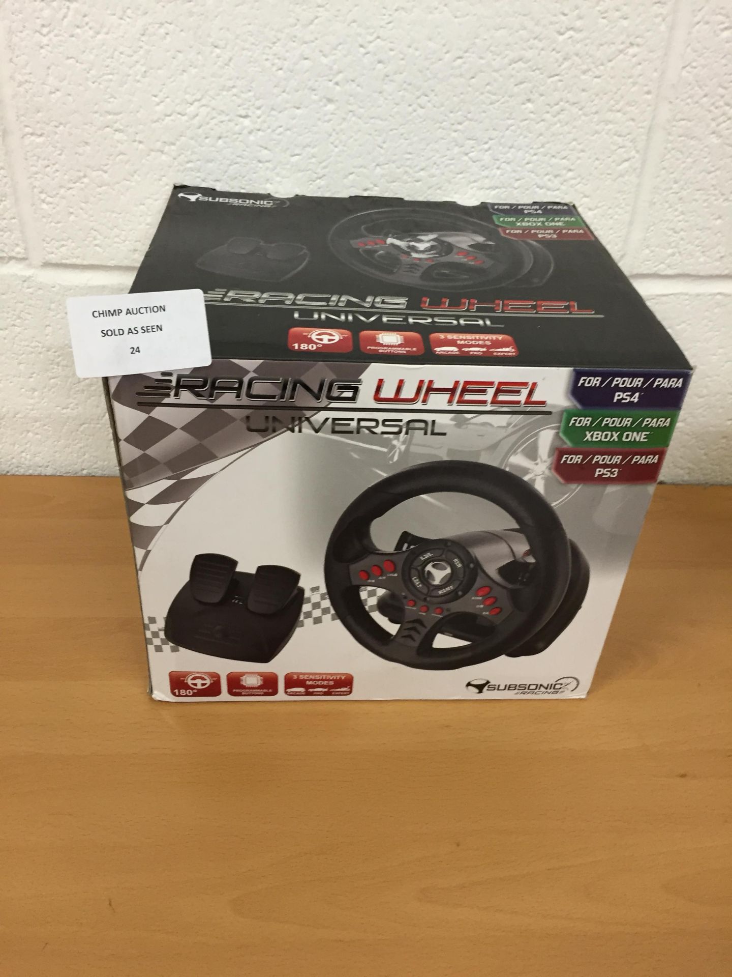 Subsonic Racing Wheel Universal edition PS4, Xbox One, PS3.