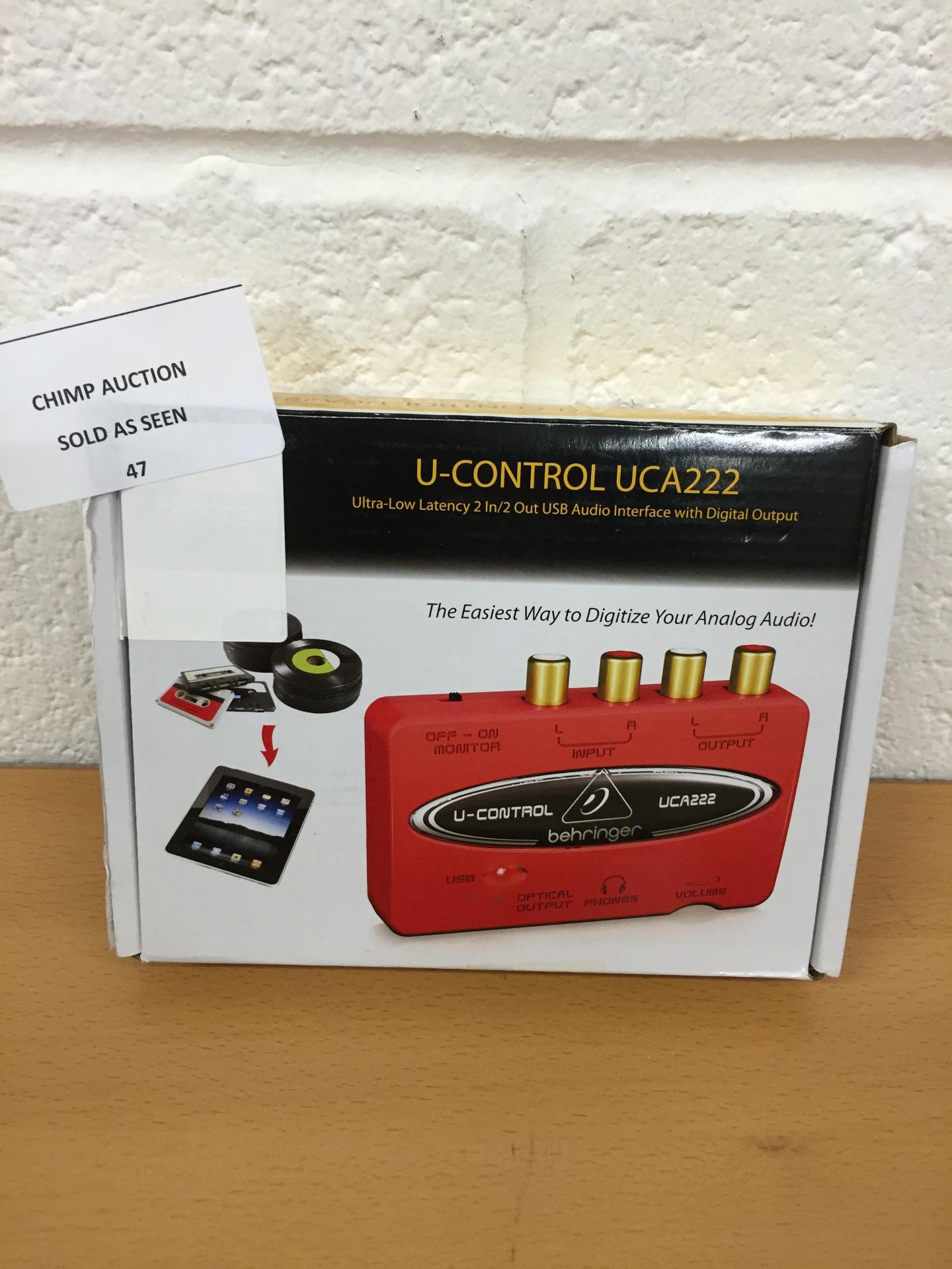 Behringer UCA222 U-Control Ultra-Low Latency 2 In/2 Out USB Audio Interface