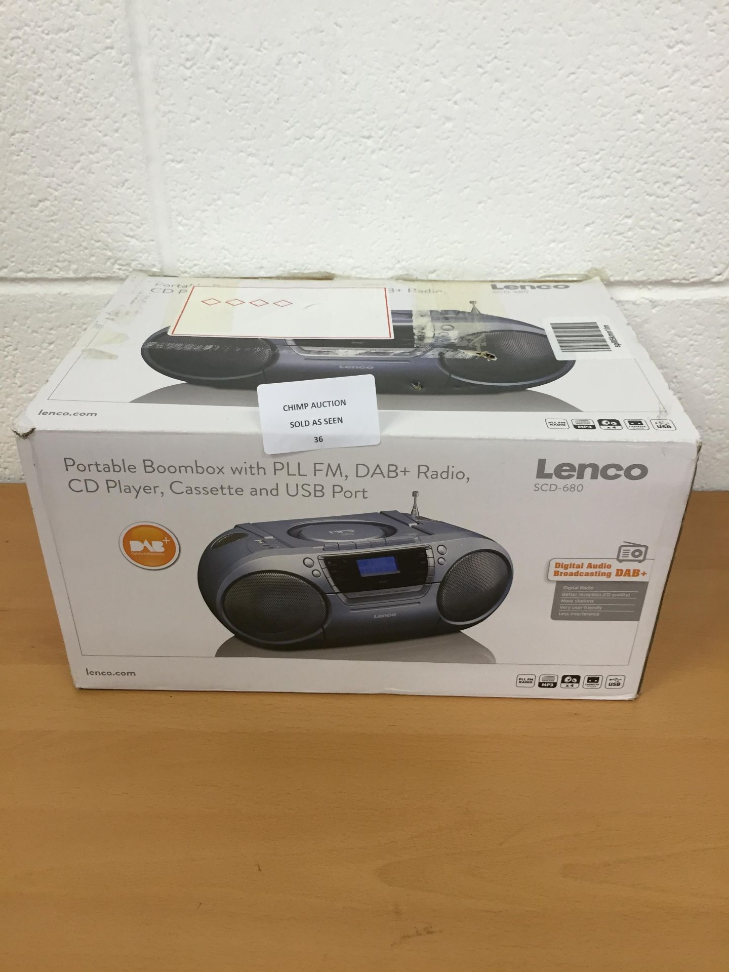 Lenco SCD-680 DAB+ & FM Radio with CD, Cassette/ USB Player RRP £129.99