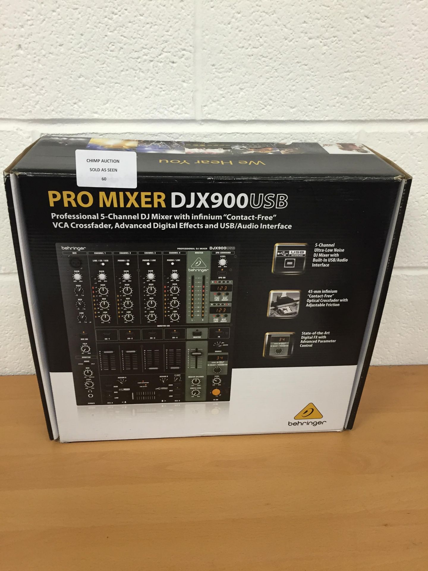 Behringer DJX900USB 5 Channel DJ Pro Mixer RRP £239.99