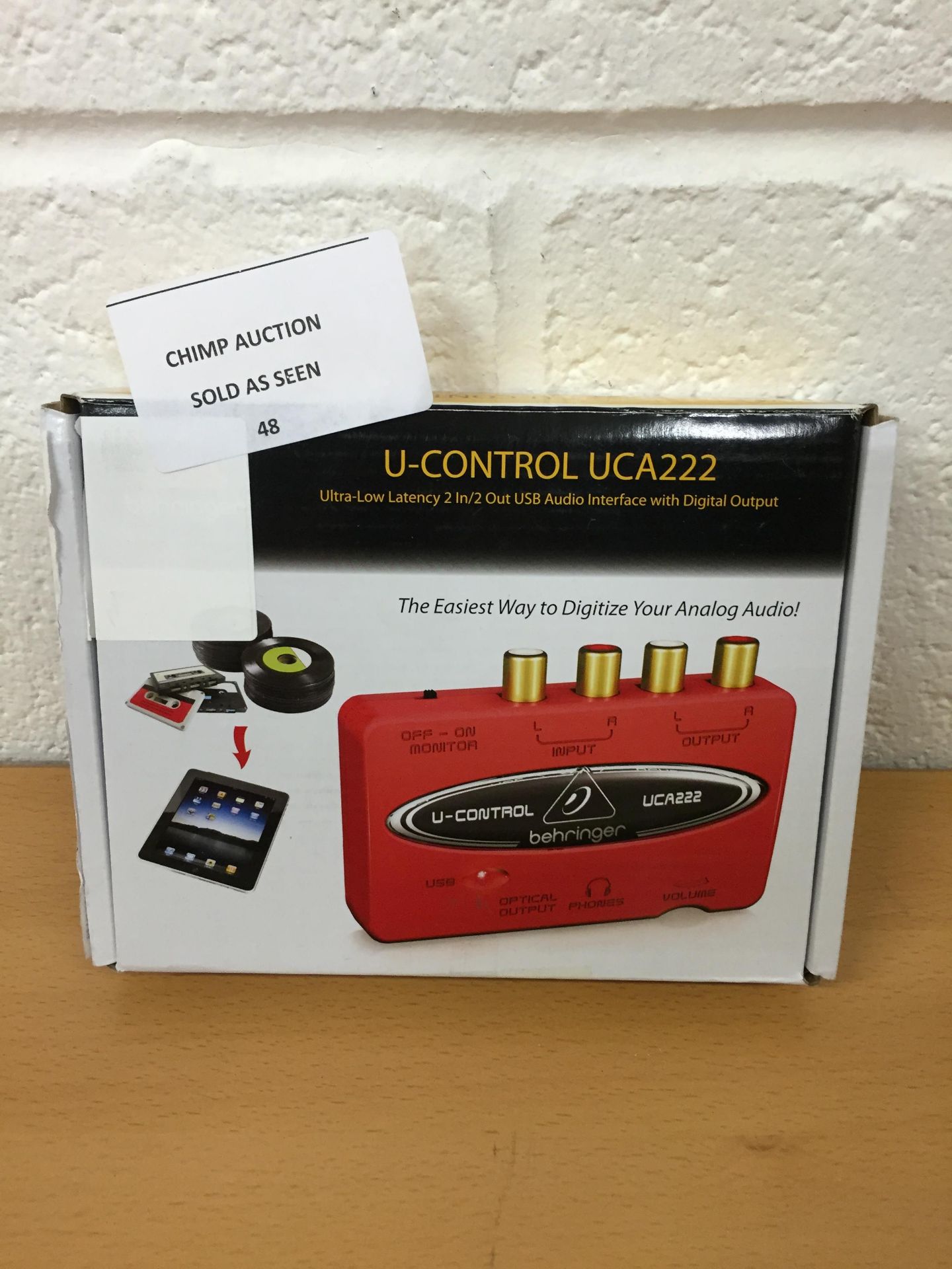 Behringer UCA222 U-Control Ultra-Low Latency 2 In/2 Out USB Audio Interface