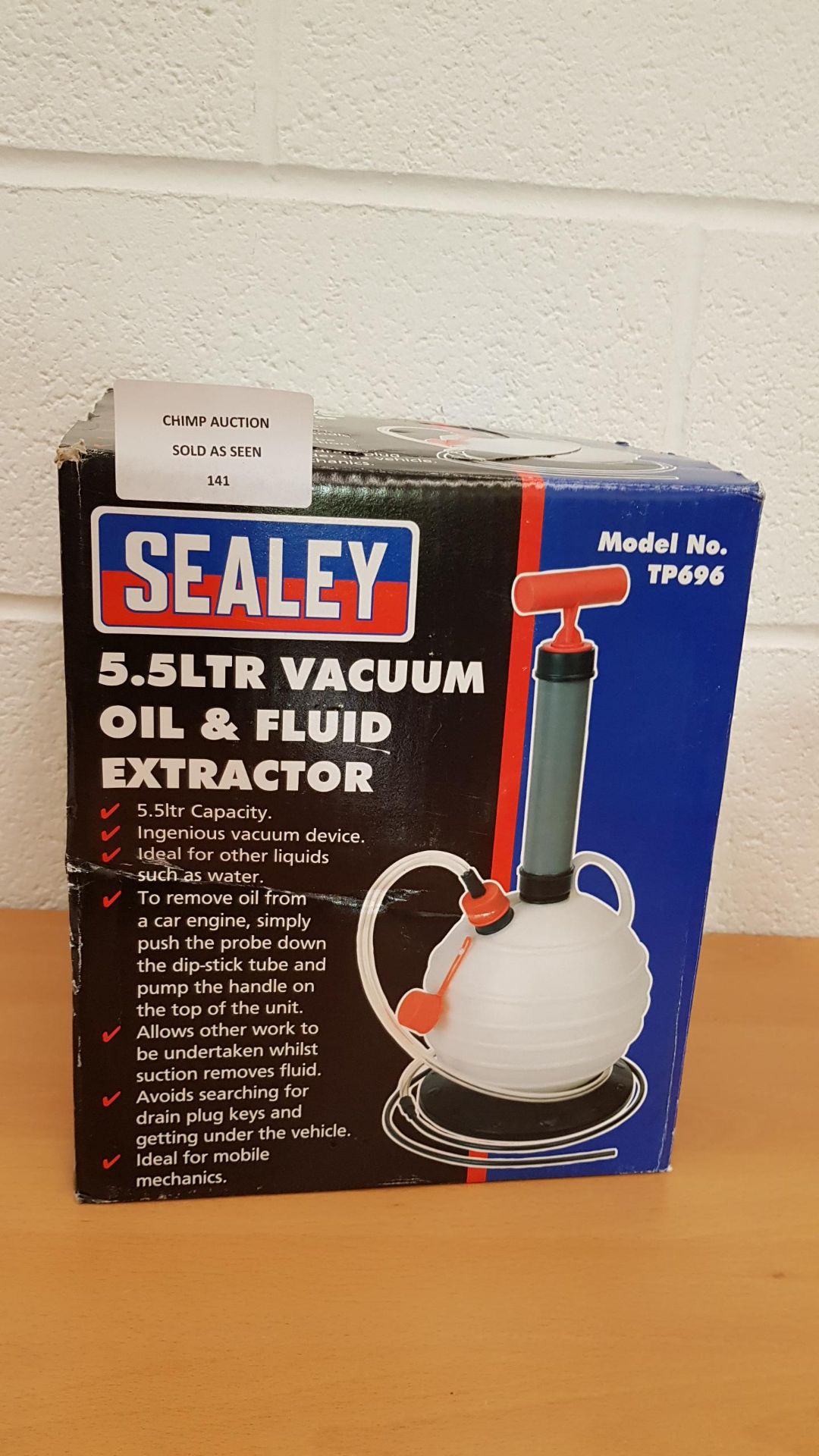 Sealey 5.5L Vacuum Oil & Fluid Extractor