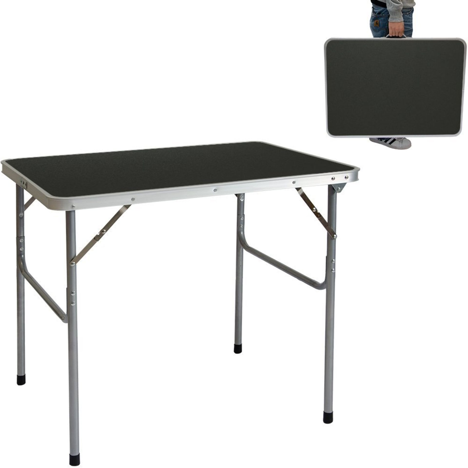 AMANKA Camping Table 3Kg steel 80x60x70cm portable folding Table