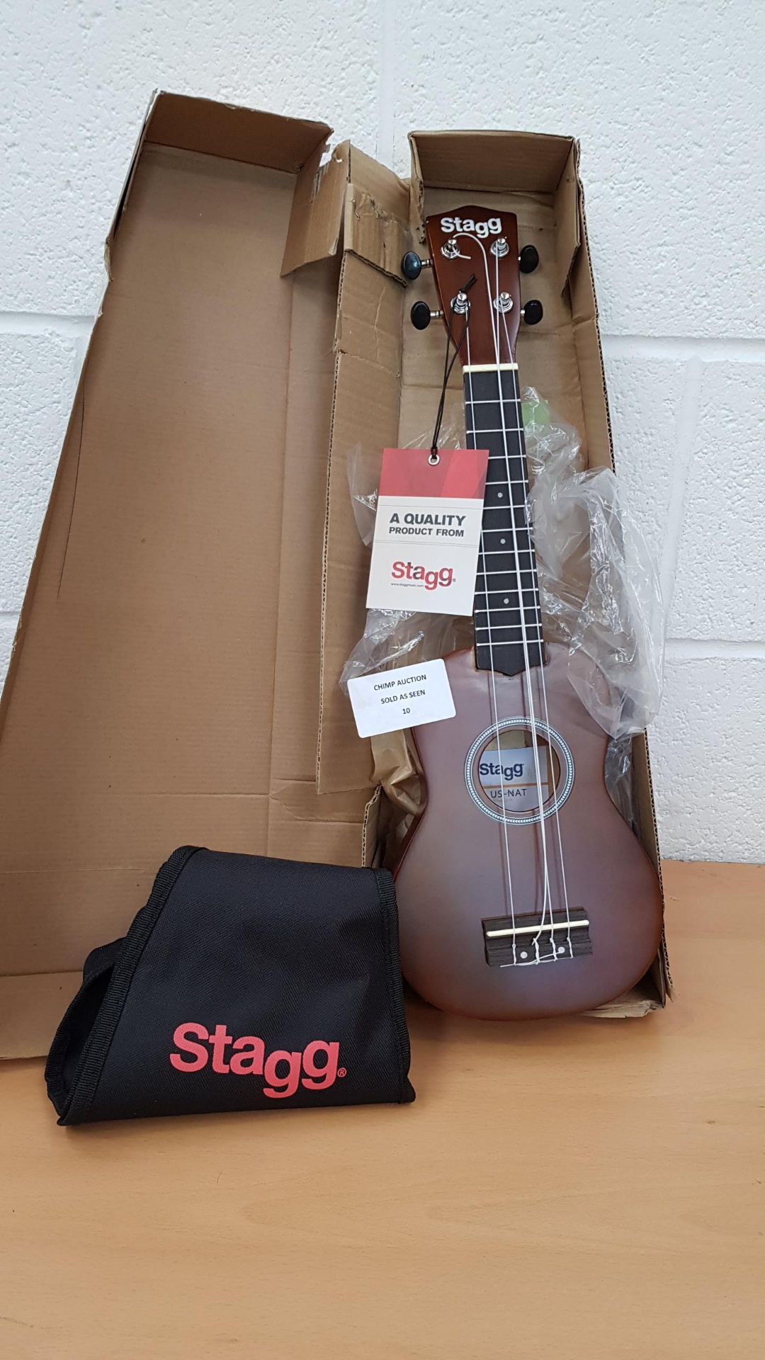 Stagg US Nat Soprano Ukulele With Carry Case