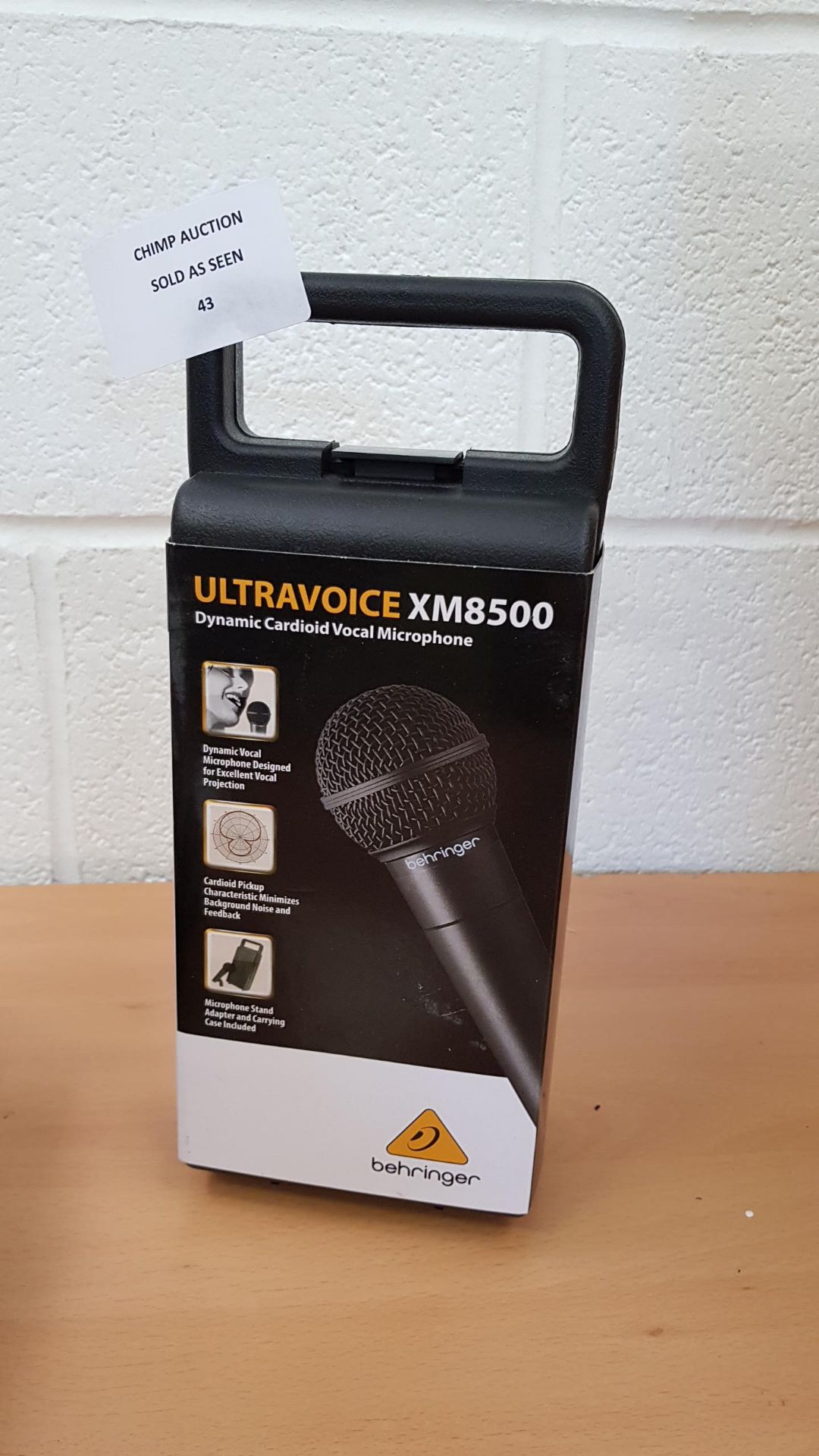 Behringer XM8500 Ultravoice Dynamic Cardioid Microphone RRP £59.99