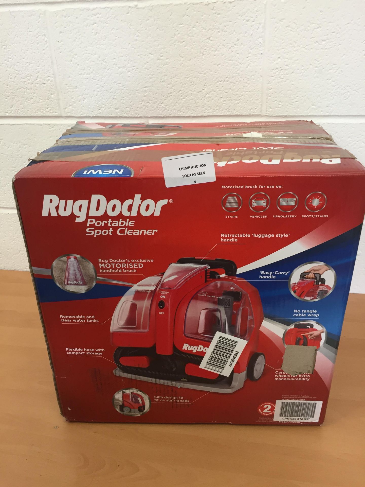 Rug Doctor Portable Spot Cleaner, 1.9 Litre RRP £159.99