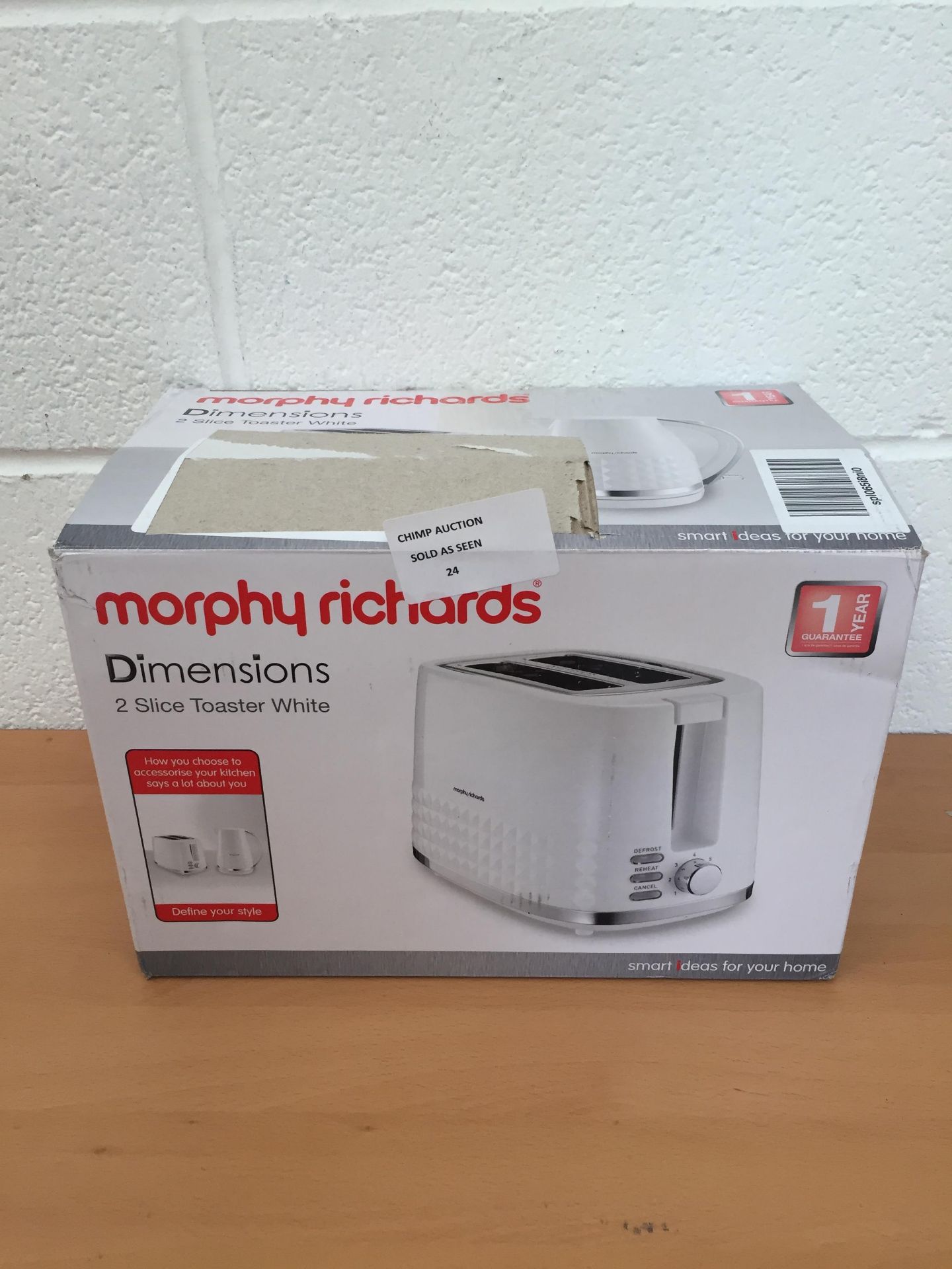 Morphy Richards Dimensions 2 slice toaster