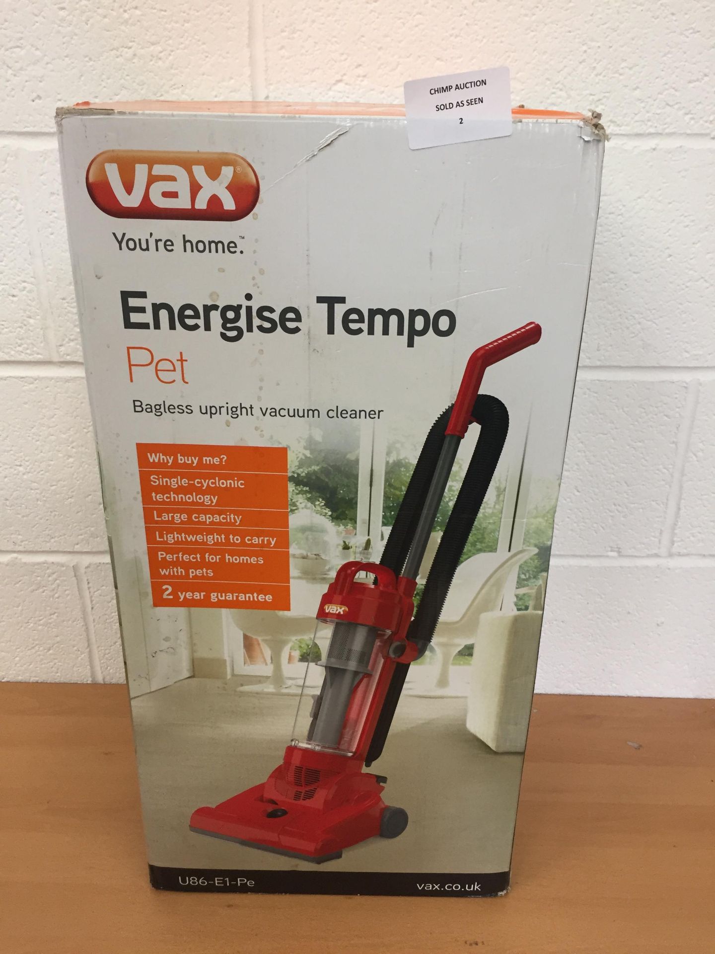 Vax Energise Tempo Pet U86-E1-Pe Upright Vacuum RRP £129.99