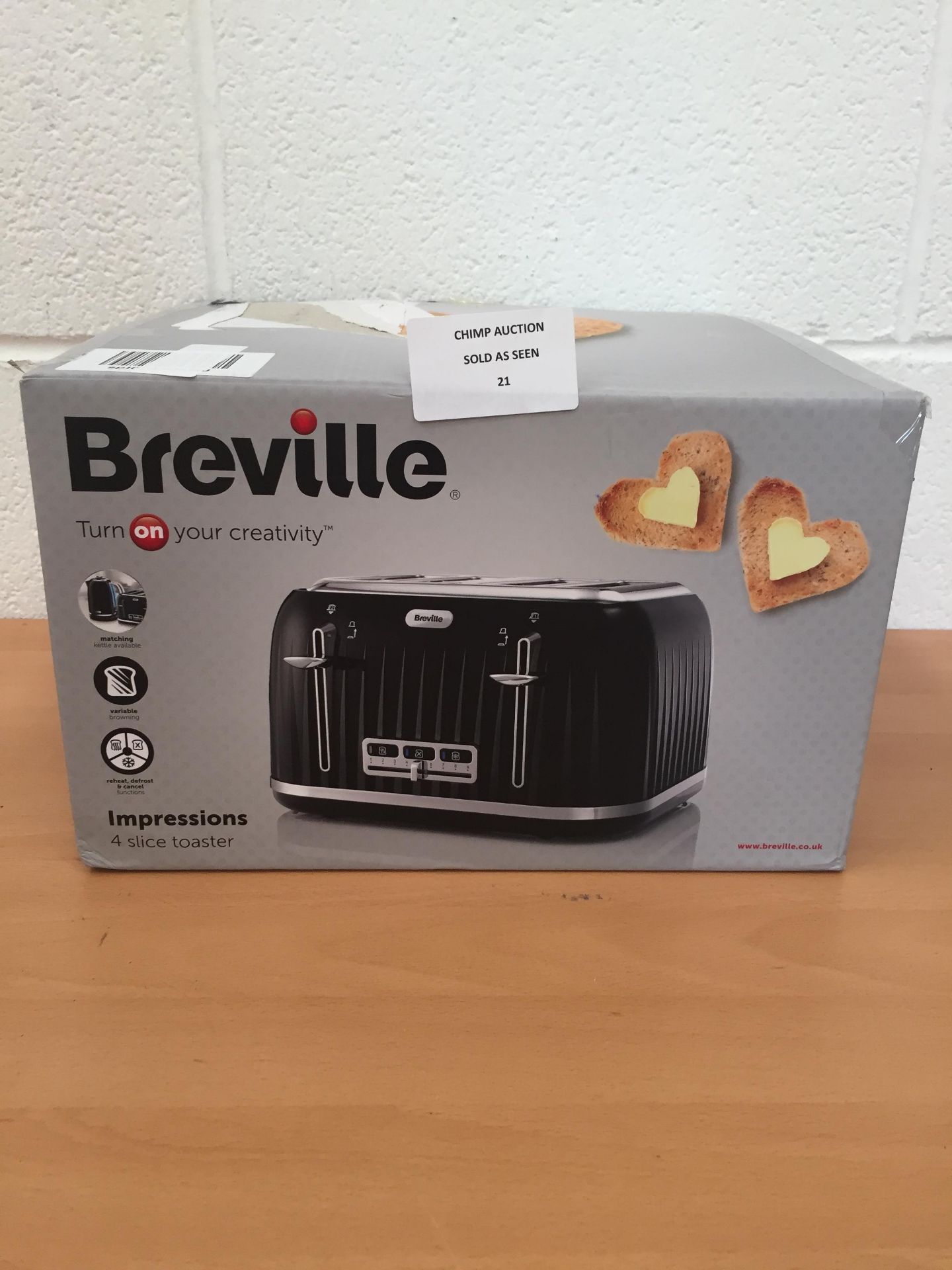 Breville Impressions 4 slice toaster