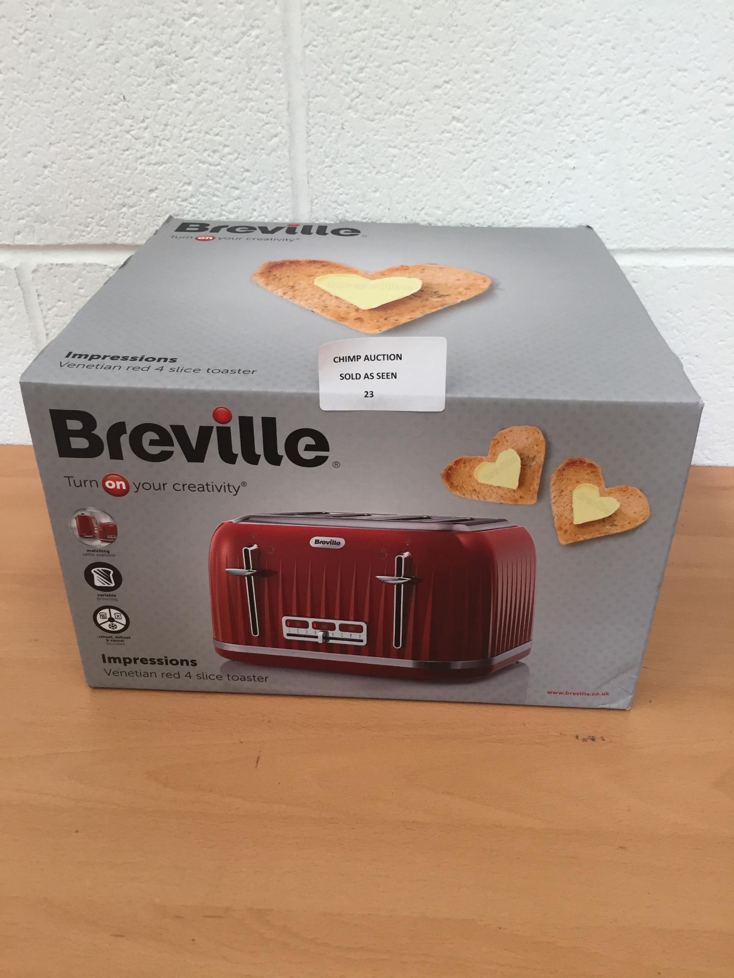 Breville Impressions 4 slice toaster