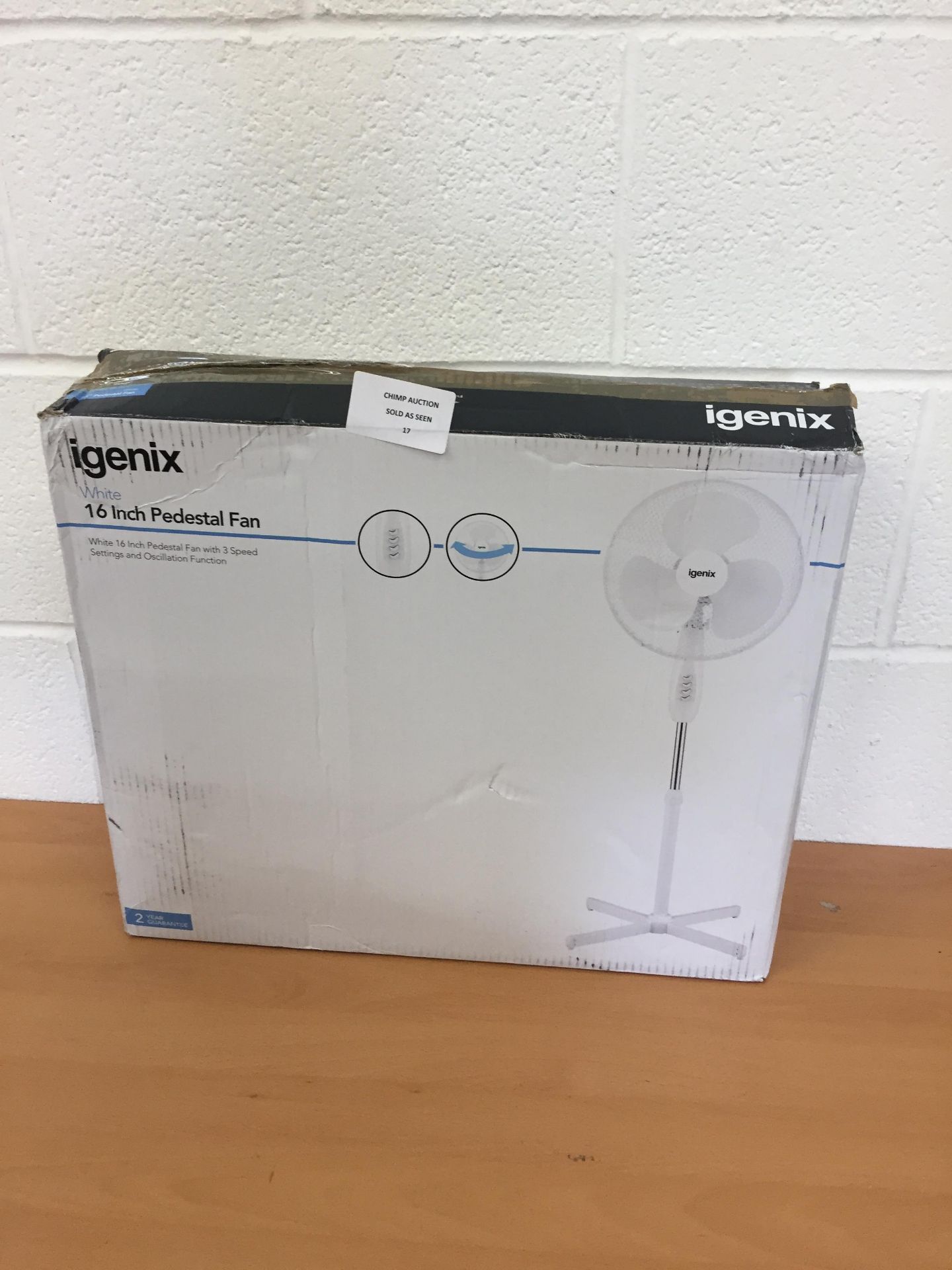 Igenix 16" Pedestal Fan