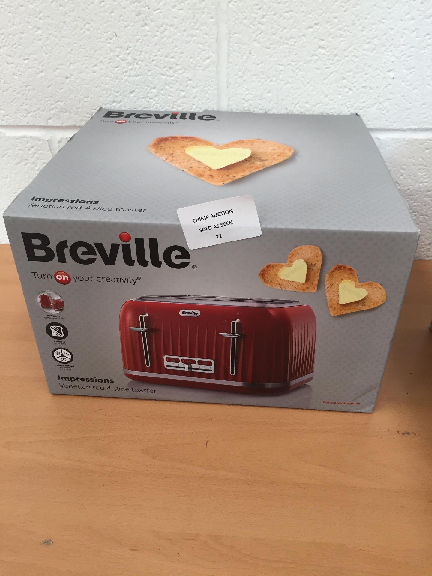 Breville Impressions 4 slice toaster