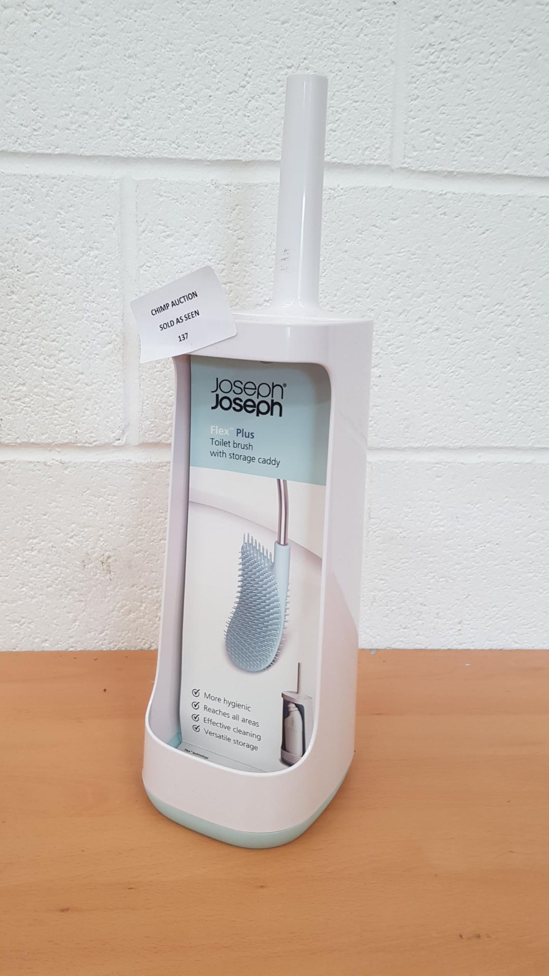 Joseph Joseph Bathroom Flex Plus Smart Toilet Brush with Storage Bay