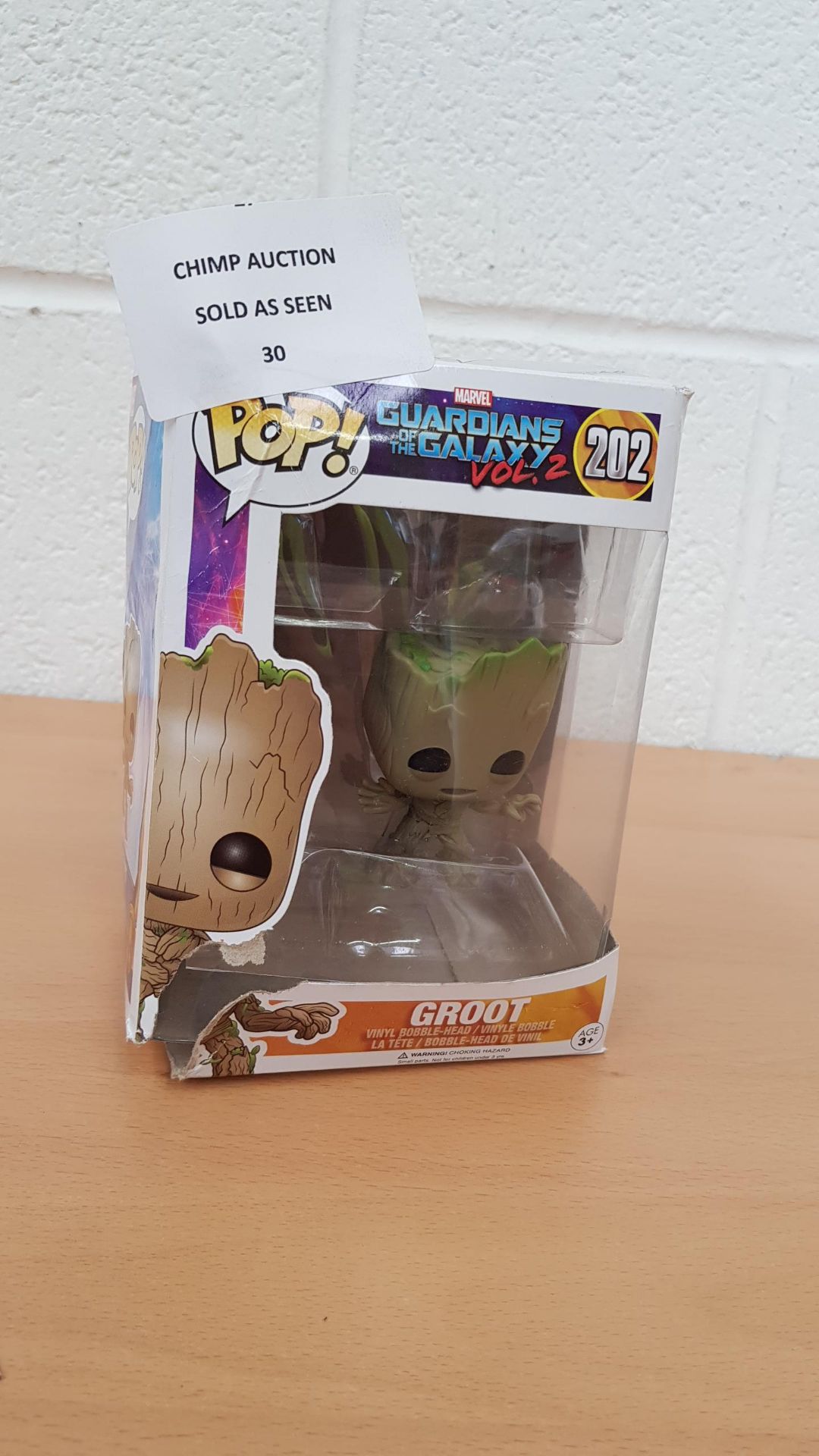 Pop! Marvel Guardians of the Galaxy Vol.2 202 Groot collector's figure