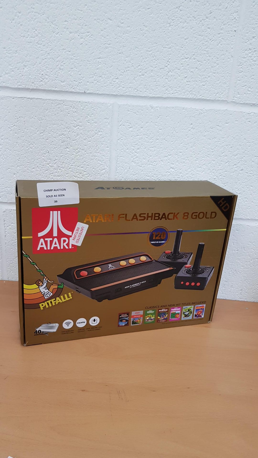 Atari Flashback 8 Gold console + 120 games RRP £119.99.