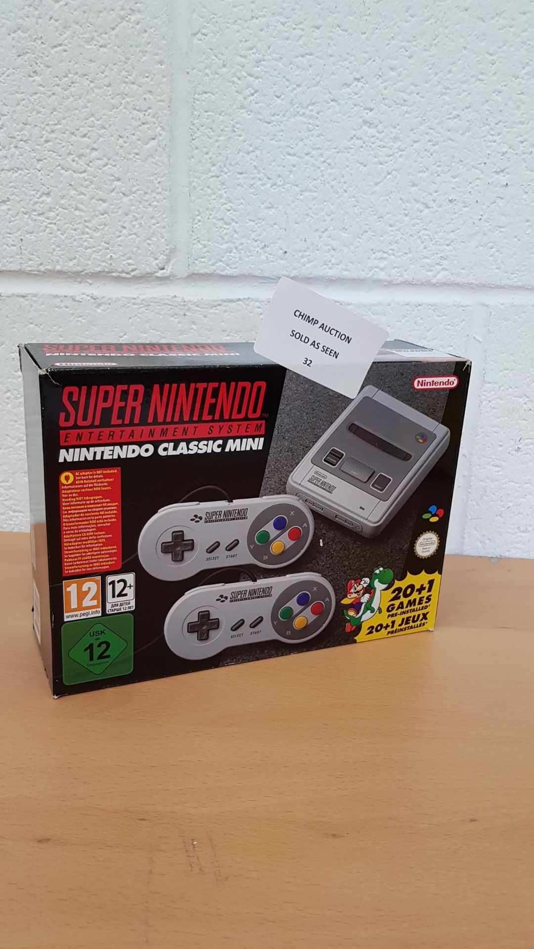 Super Nintendo Classic Mini edition + 21 Games RRP £79.99.