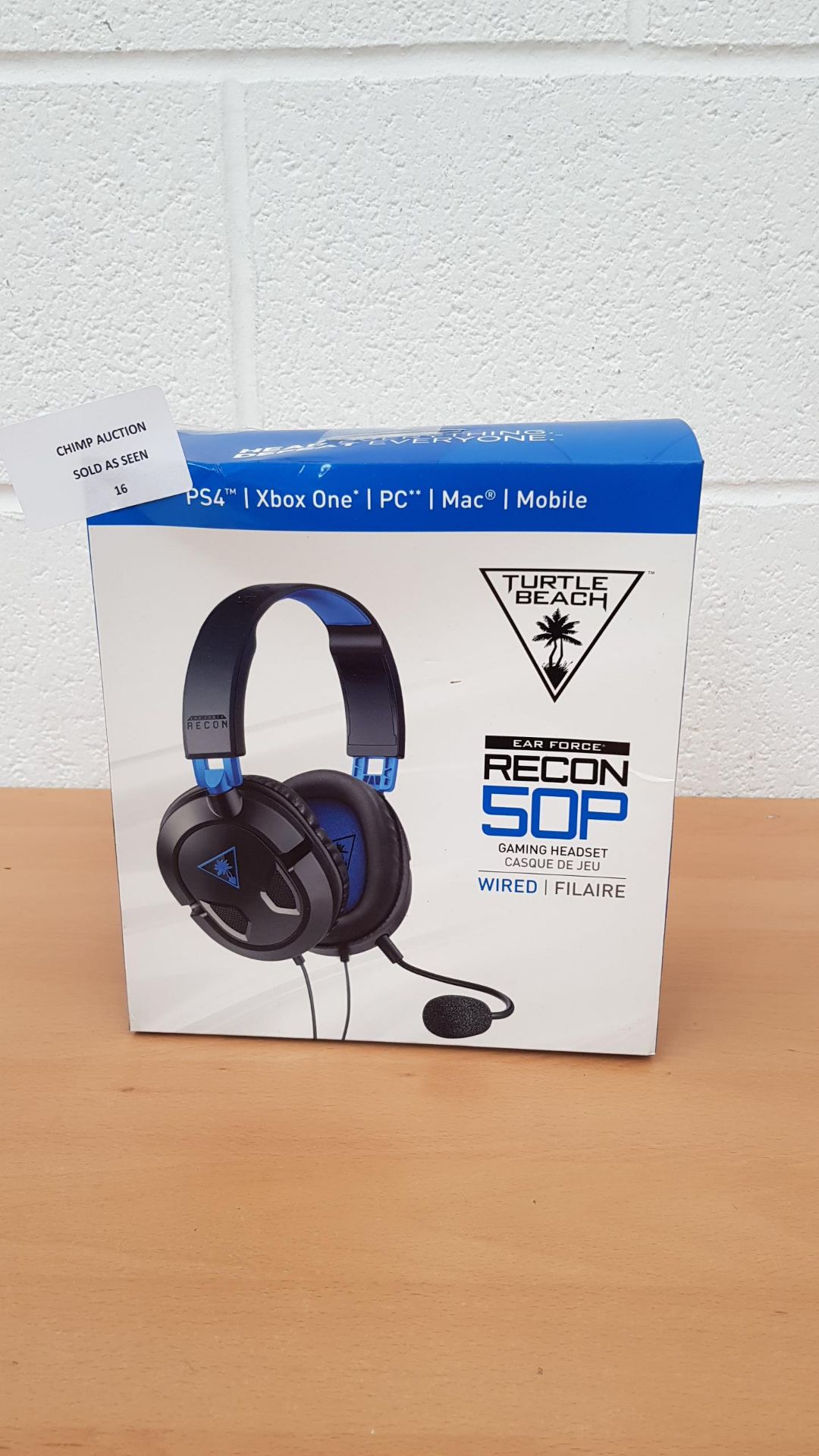 Turtle Beach Recon 50P Stereo Gaming Headset - Sony PS4 RRP £59.99.