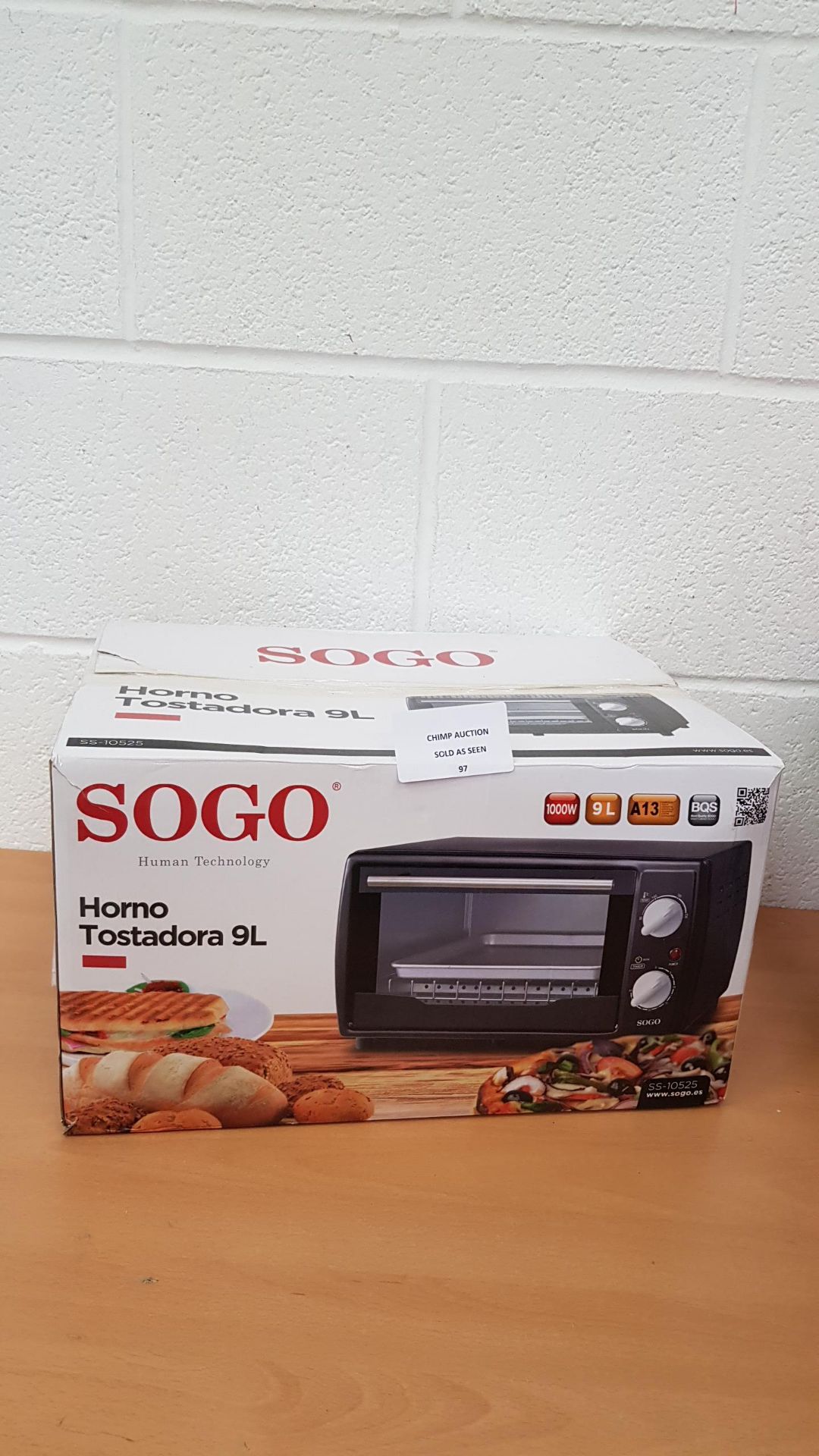 Sogo Homo 9L mini Table Toaster Oven