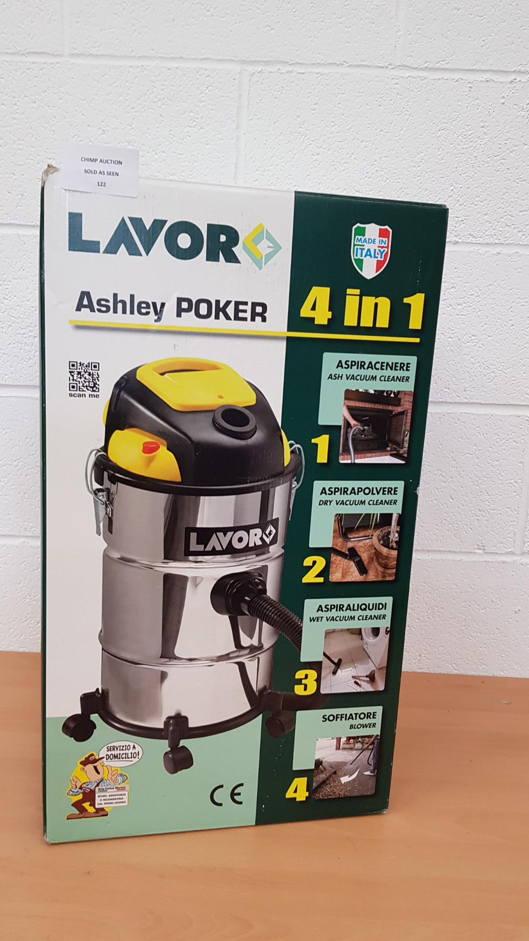 Lavor Ashley Poker 4 in 1 Vacuum Cleaner