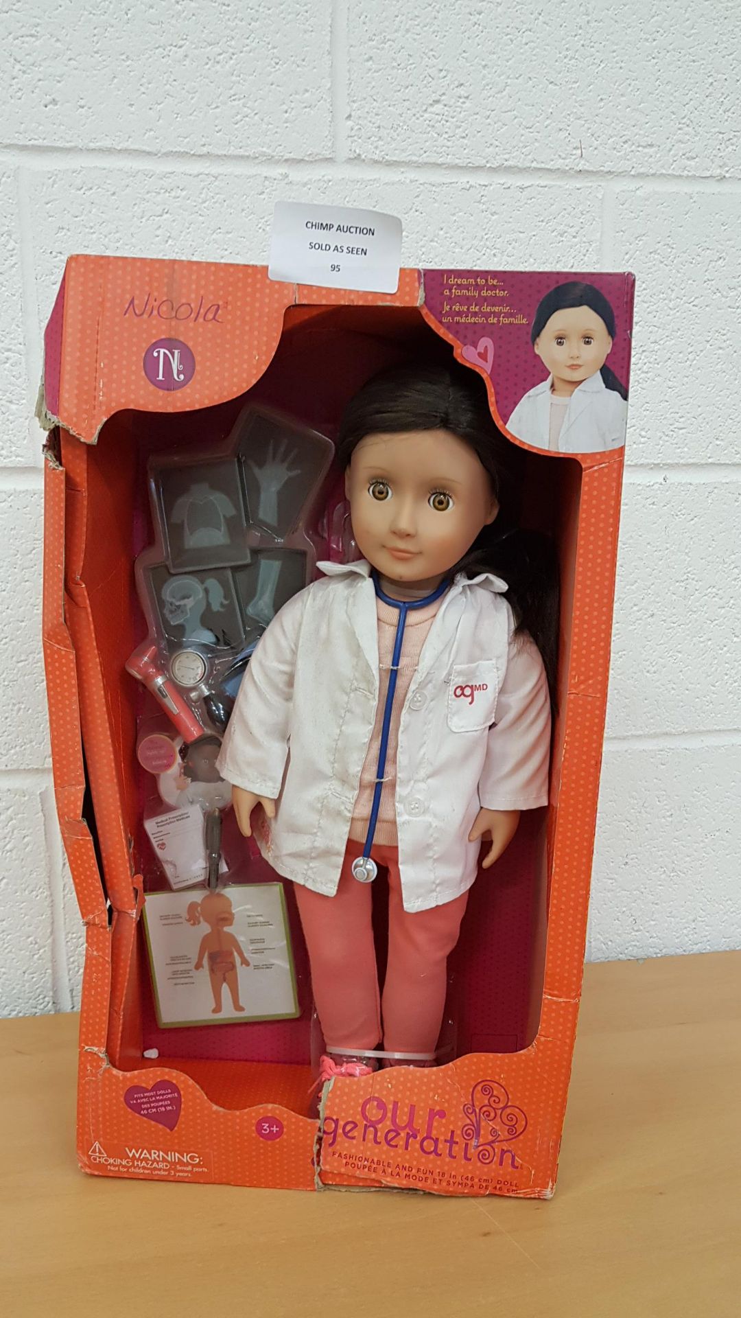 Our Generation 18-Inch Nicola Deco Doll RRP £49.99