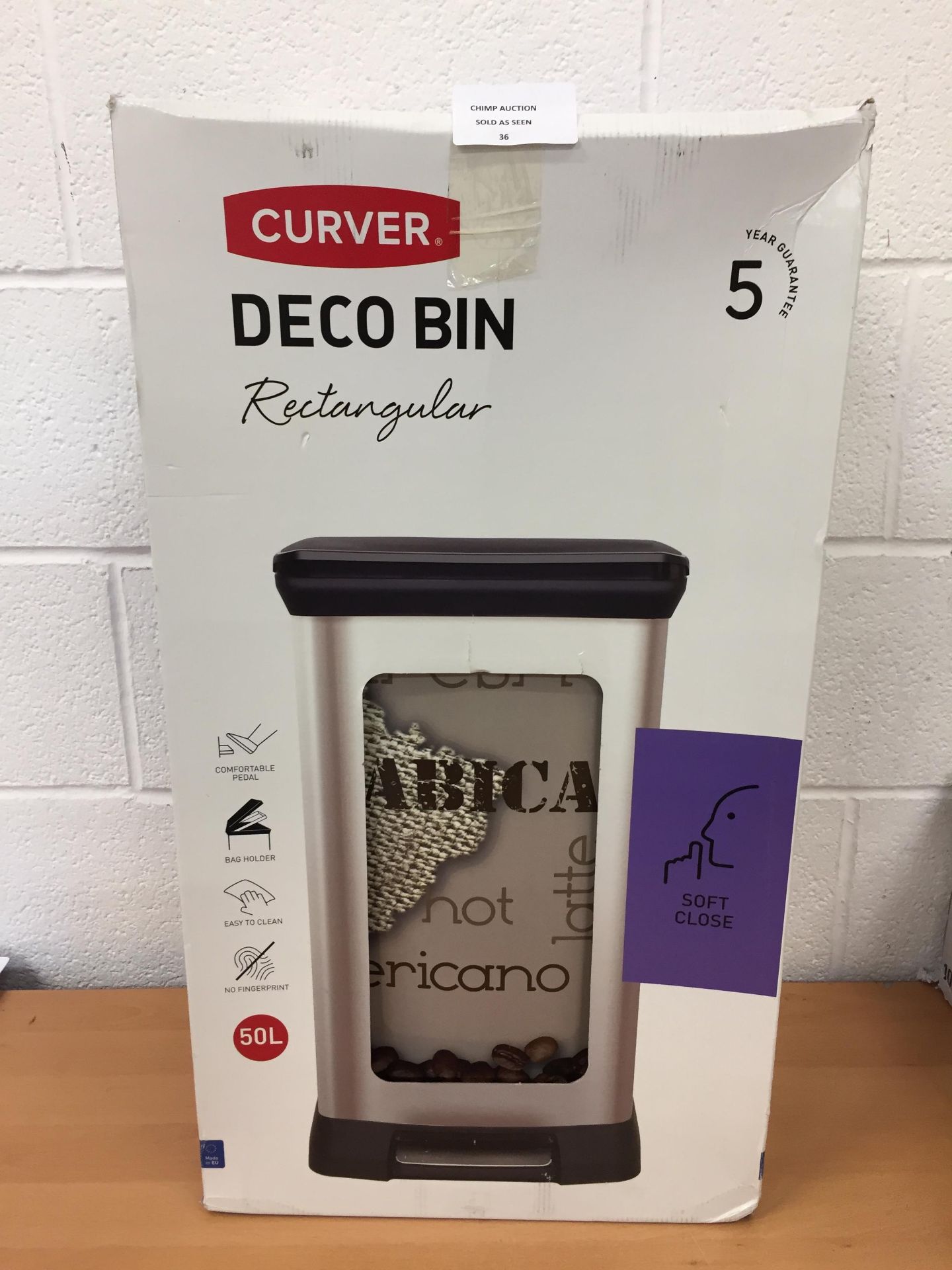 Curver Deco Bin 50L