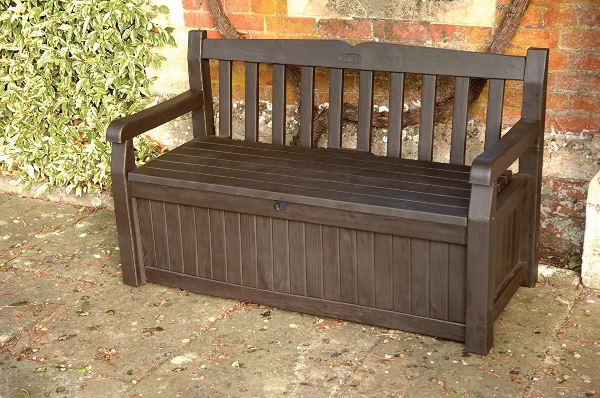 Keter + UNDER STORAGE PATIO bench RRP £159.99