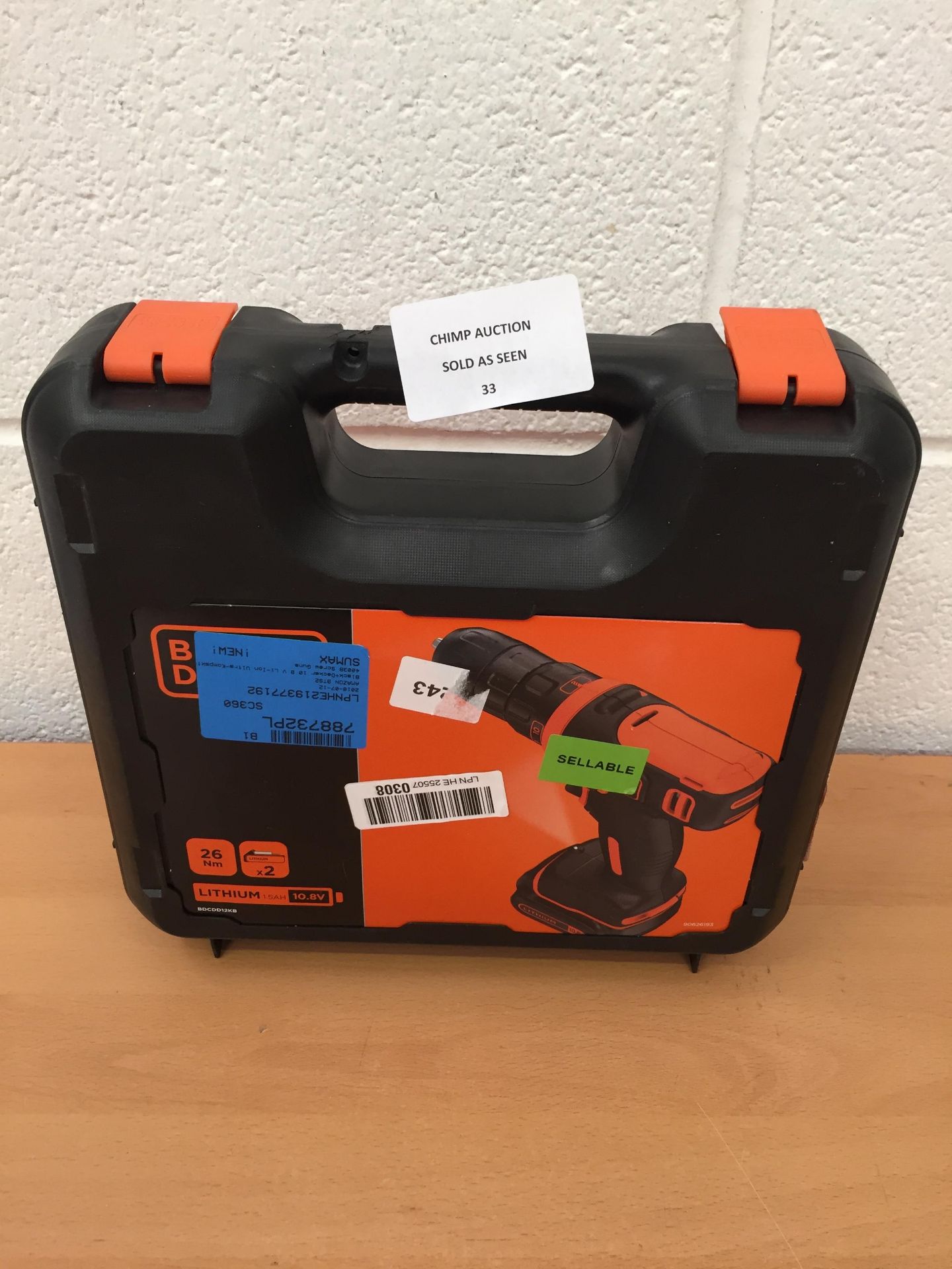 BLACK+DECKER BDCDD12KB-QW CORDLESS DRILL PACK RRP £159.99