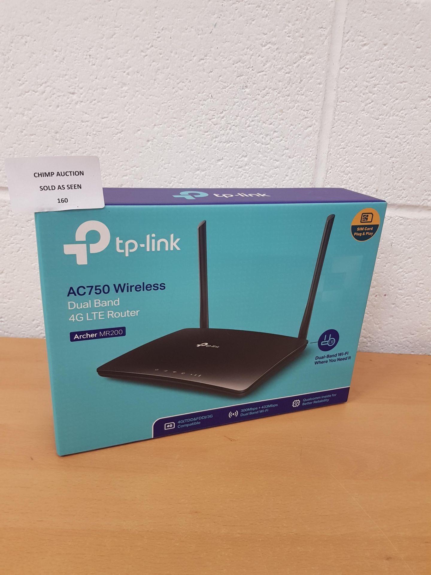 TP-Link AC750 Wireless Dual Band 4G Mobile Router RRP £119.99.