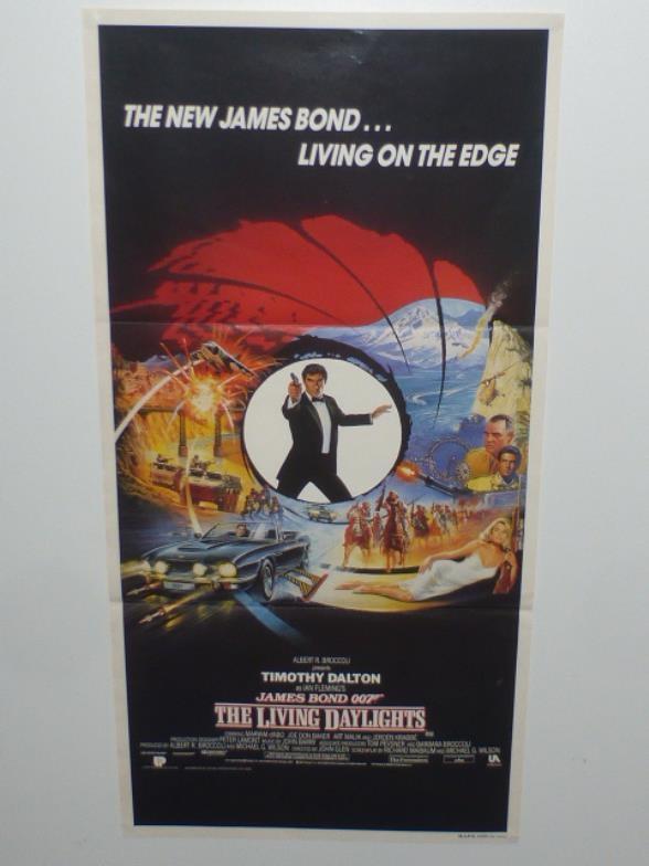 JAMES BOND 007 LOCANDINA The Living Daylights, Timothy Dalton Original Poster (13.25" x 26.75")