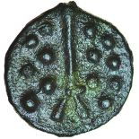 Hengistbury Seven Seven Ten. c.AD 25-45? Celtic cast bronze unit. 17mm. 2.15g.