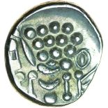 Cranborne Chase. c.58-45 BC. Celtic silver stater. 17-19mm. 5.32g.