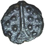 Hengistbury Seven Seven Ten. c.AD40-50. Cast bronze Celtic unit. 15mm. 1.83g.