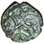 Upavon Moon Head. c.30-1 BC. Celtic silver unit. 12mm. 0.91g.