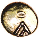 Commios A-Type. Sills Class 1.c.50-25 BC. Celtic gold quarter stater. 7-9mm. 1.21g.