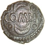 Verica Smiley. COMI.F Type. c.AD10-40. Celtic silver unit. 11mm. 1.25g.