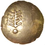 Corio Tree. c.20BC-5AD. Celtic gold stater. 18mm. 5.55g.