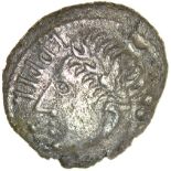 Eppillus Carnyx. c.AD1-15. Celtic silver unit. 15mm. 1.30g.