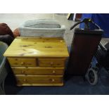 This is a Timed Online Auction on Bidspotter.co.uk, Click here to bid. A pine Chest of two over
