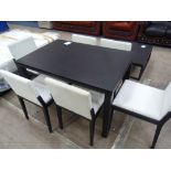 This is a Timed Online Auction on Bidspotter.co.uk, Click here to bid. A Dark Dining Table (H75cm,