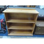 This is a Timed Online Auction on Bidspotter.co.uk, Click here to bid. A Pine Open Bookcase with