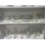 This is a Timed Online Auction on Bidspotter.co.uk, Click here to bid. Two shelves of clear glass