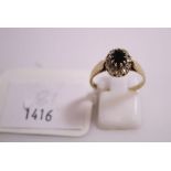 This is a Timed Online Auction on Bidspotter.co.uk, Click here to bid. A 9ct Gold Ring with Sapphire