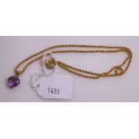 This is a Timed Online Auction on Bidspotter.co.uk, Click here to bid. An 18ct Gold Necklace with