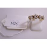 This is a Timed Online Auction on Bidspotter.co.uk, Click here to bid. A 14ct Gold Ring with five