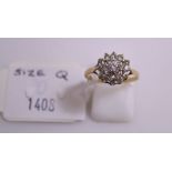 This is a Timed Online Auction on Bidspotter.co.uk, Click here to bid. A 9ct Gold Ring with clear