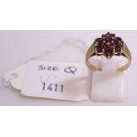 This is a Timed Online Auction on Bidspotter.co.uk, Click here to bid. A 9ct Gold Thirteen Ruby Ring