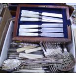 This is a Timed Online Auction on Bidspotter.co.uk, Click here to bid. 2 x Boxes of Silver Plate