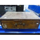 This is a Timed Online Auction on Bidspotter.co.uk, Click here to bid. A wooden Travel Case with