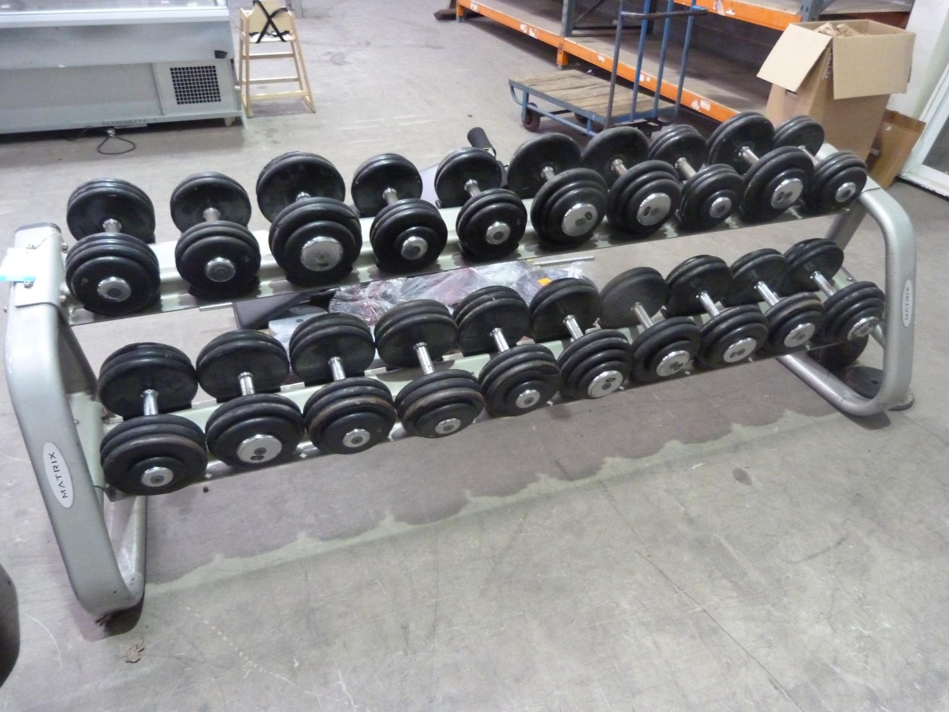 * A Matrix Dumbbell Rack. NB Dumbbells not included. Please note there is a £5 plus VAT lift out fee