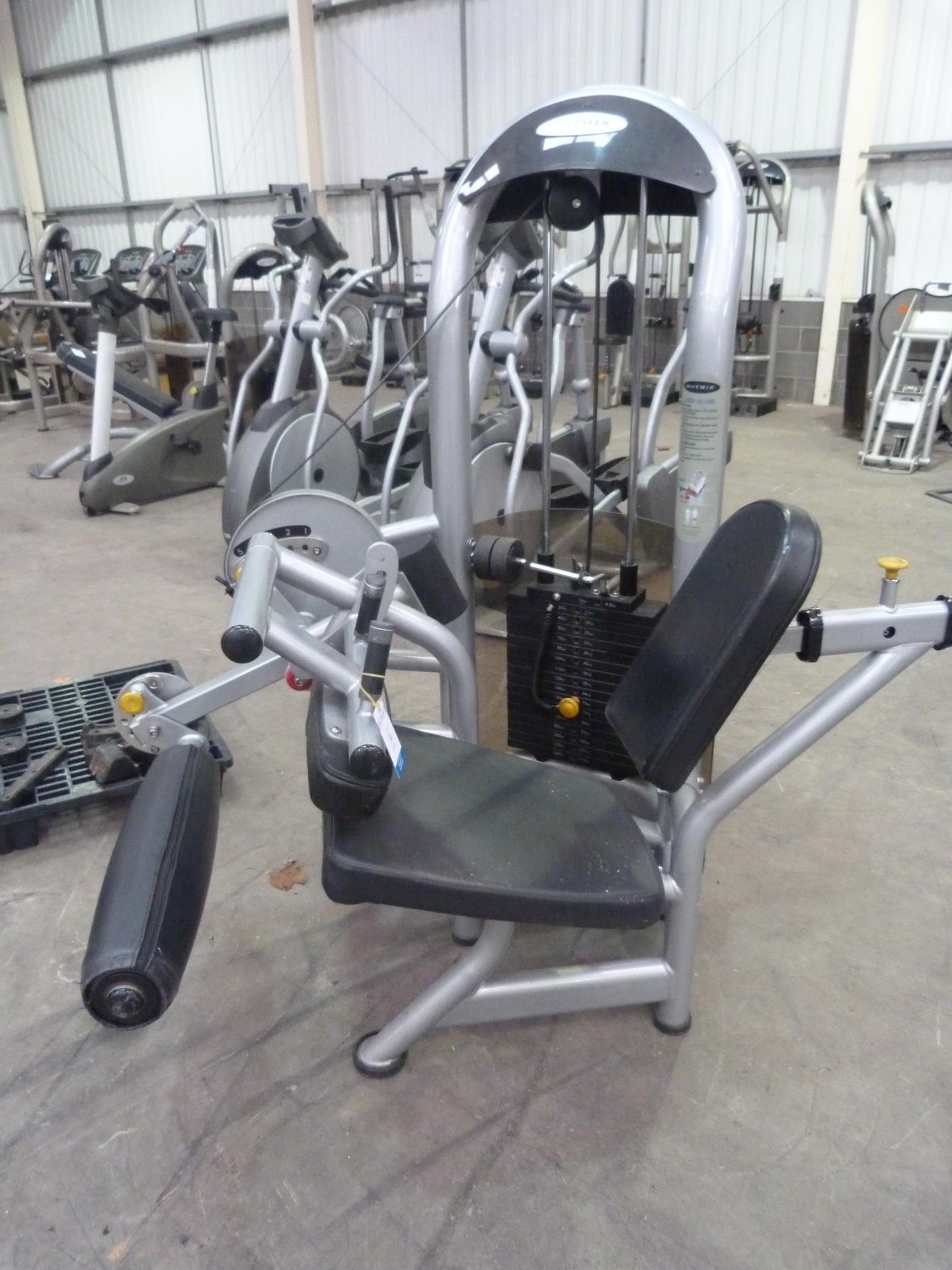 * A Matrix Seated Leg Curl. Please note there is a £5 plus VAT lift out fee with this lot.